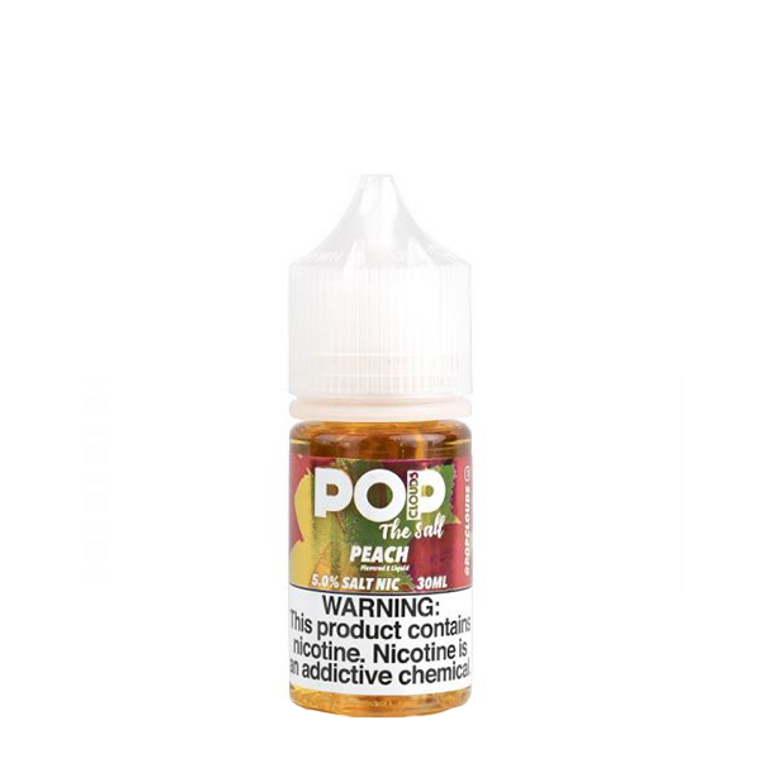 Peach by Pop Clouds Salt E-Liquid Bottle