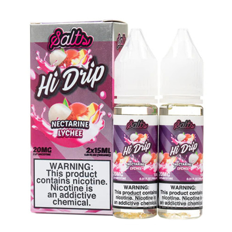Nectarine Lychee by Hi Drip Salts E-Liquid 30ml with packaging