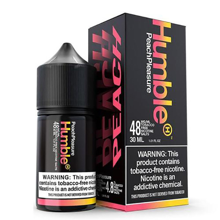 Peach Pleasure by Humble Salts TFN E-Liquid with Packaging