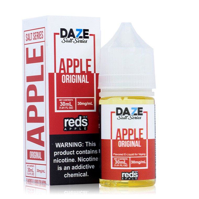 Apple by Reds TFN Salt E- Liquid with packaging