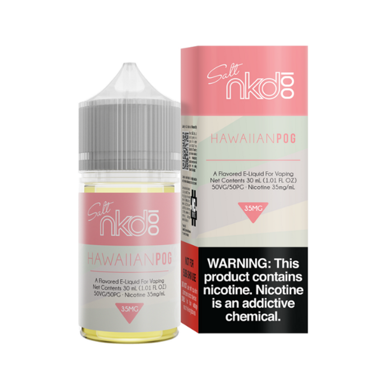 Hawaiian POG Blend by Naked Tobacco-Free Nicotine Salt Series E-Liquid with Packaging
