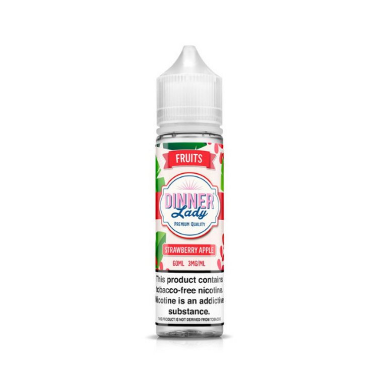 Strawberry Apple by Dinner Lady Tobacco-Free Nicotine Series E-Liquid Bottle