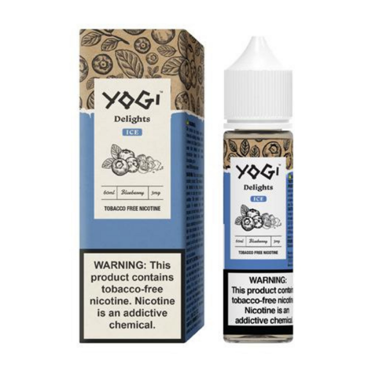 Blueberry Ice by Yogi Delights Tobacco-Free Nicotine Series E-Liquid with Packaging