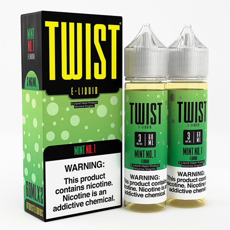 Mint No.1 By Twist E-Liquid (2x60ml) with Packaging