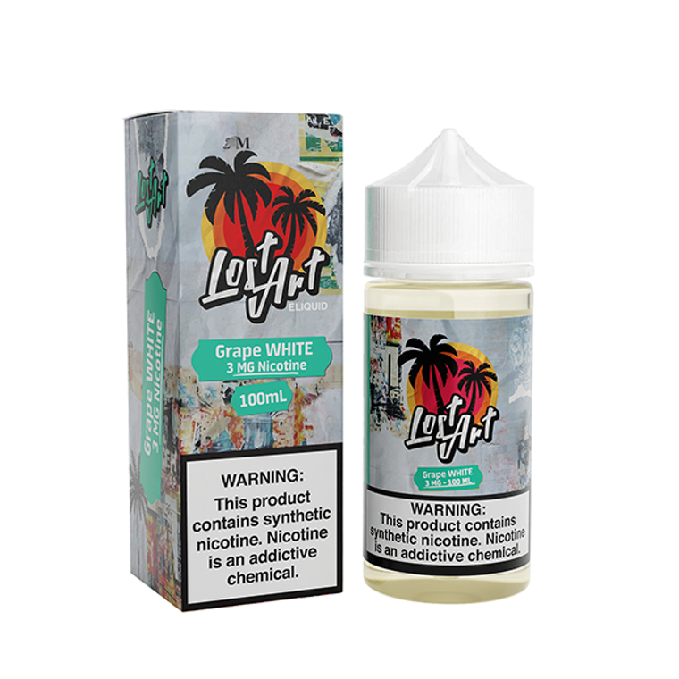 Grape White by Lost Art E-Liquid with Packaging