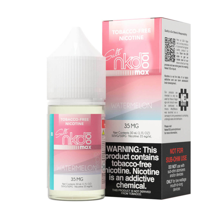 Max Watermelon Ice by Naked Max E-Liquid with Packaging