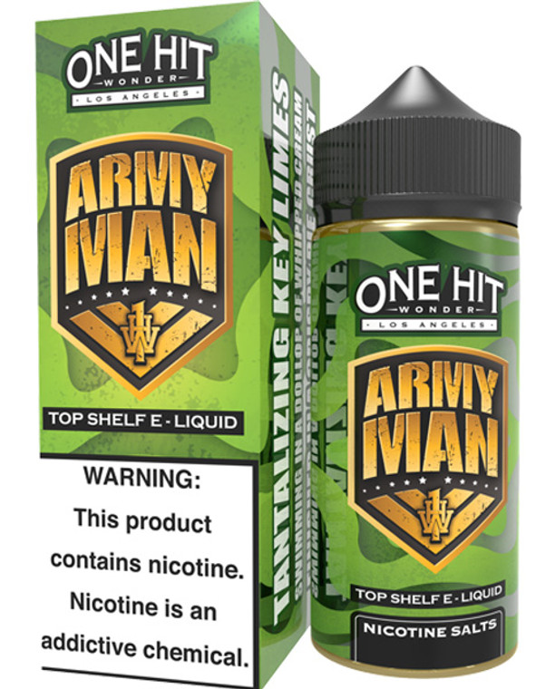 Army Man by One Hit Wonder TF-Nic 100mL Series with Packaging