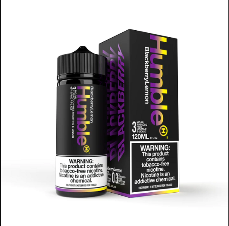 Blackberry Lemon Tobacco-Free Nicotine By Humble E-Liquid with Packaging