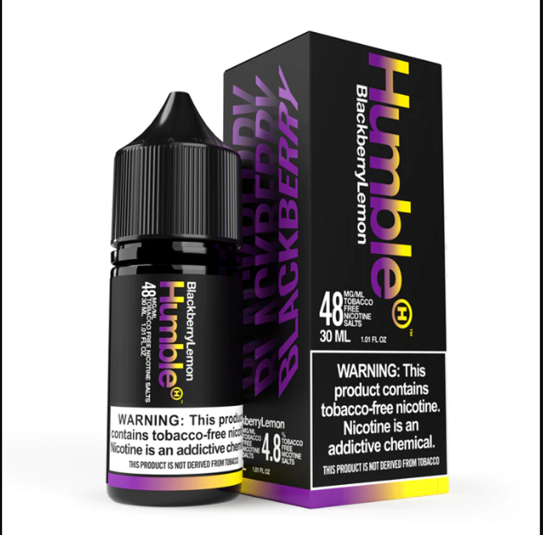 Blackberry Lemon by Humble Salts TFN E-Liquid with Packaging