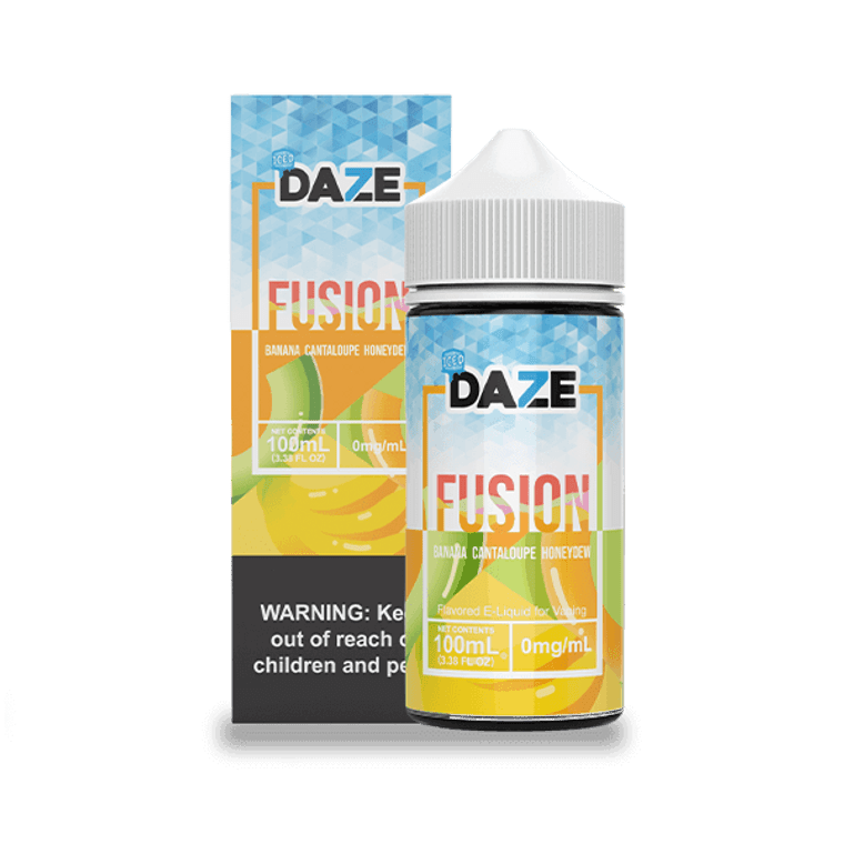 Banana Cantaloupe Honeydew Iced by 7 Daze E-Liquid 100mL with Packaging