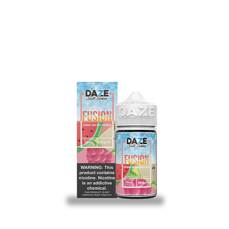 Raspberry Green Apple Watermelon Iced by 7Daze Fusion Salt 30mL with Packaging