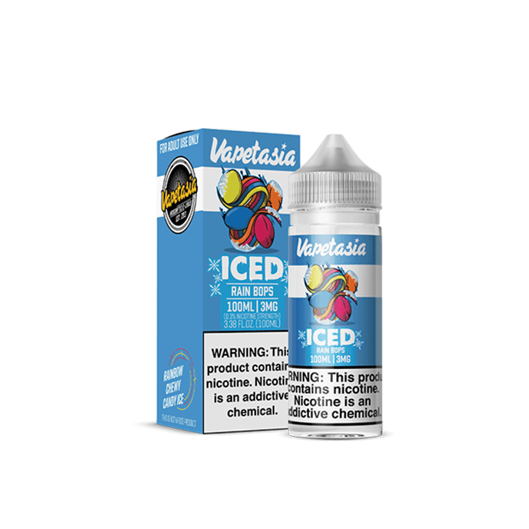 Iced Killer Sweets Rain Bops by Vapetasia Synthetic 100mL with Packaging