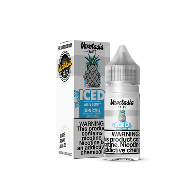 Iced Killer Sweets White Gummy by Vapetasia Synthetic Salt 30mL with Packaging