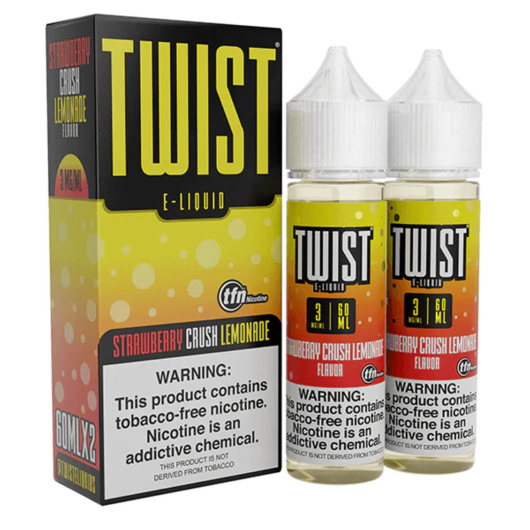 Strawberry Crush Lemonade by Twist TFN Series (x2 60mL) with packaging