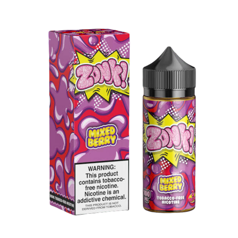 ZoNk! Mixed Berry by Juice Man 100mL Series with packaging