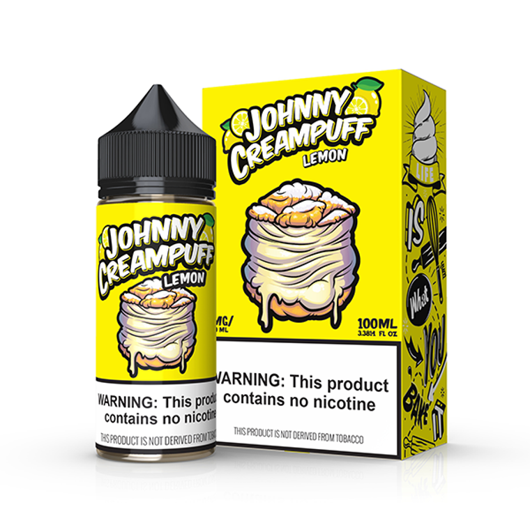 Lemon by Tinted Brew Johnny Creampuff TFN Series 100mL with packaging