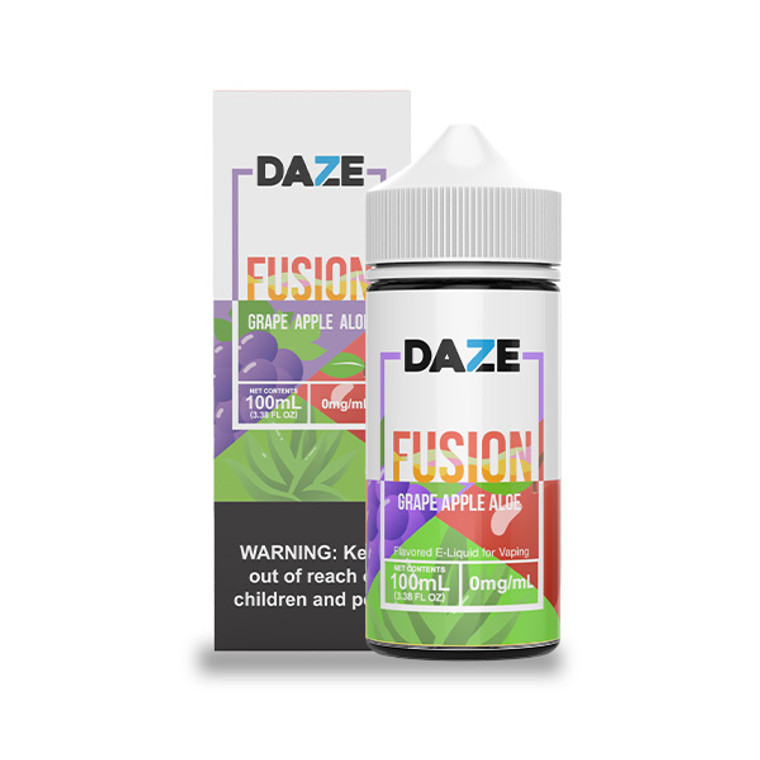 Grape Apple Aloe by 7Daze Fusion 100mL with packaging