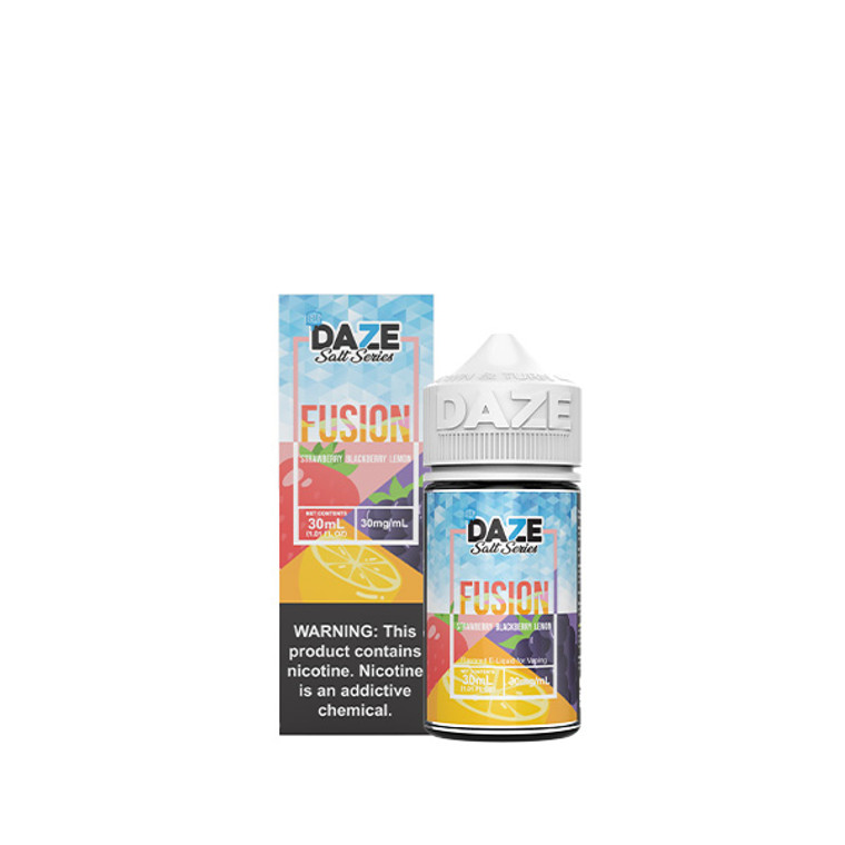 Strawberry Blackberry Lemon Iced by 7Daze Fusion Salt 30mL with pakaging