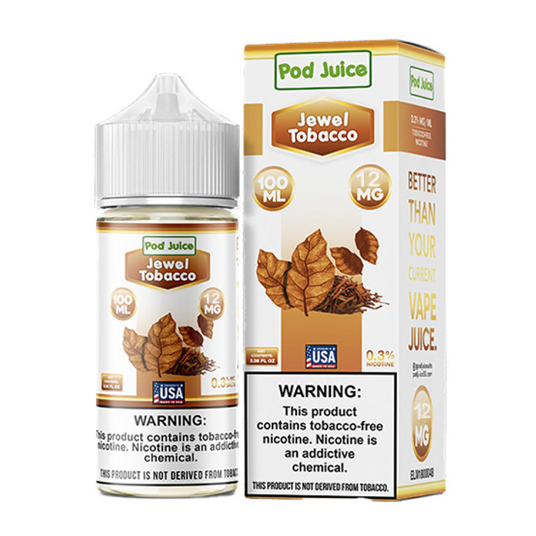 Jewel Tobacco by Pod Juice TFN Series 100mL with packaging