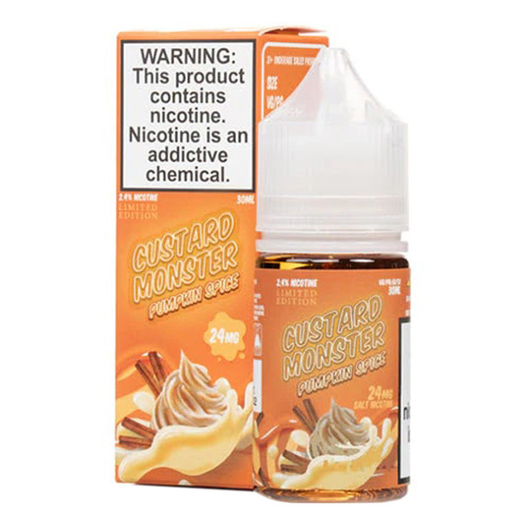 Pumpkin Spice By Custard Monster Salts Series 30mL with Packaging