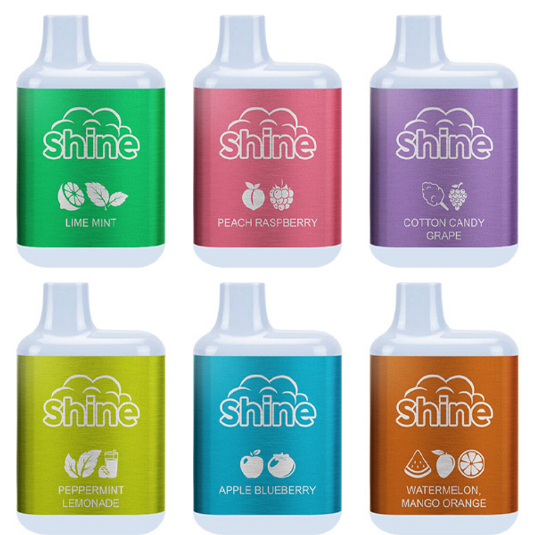 Snap Liquids Shine Bar Disposable 5000 Puffs 13mL 50mg Group Photo