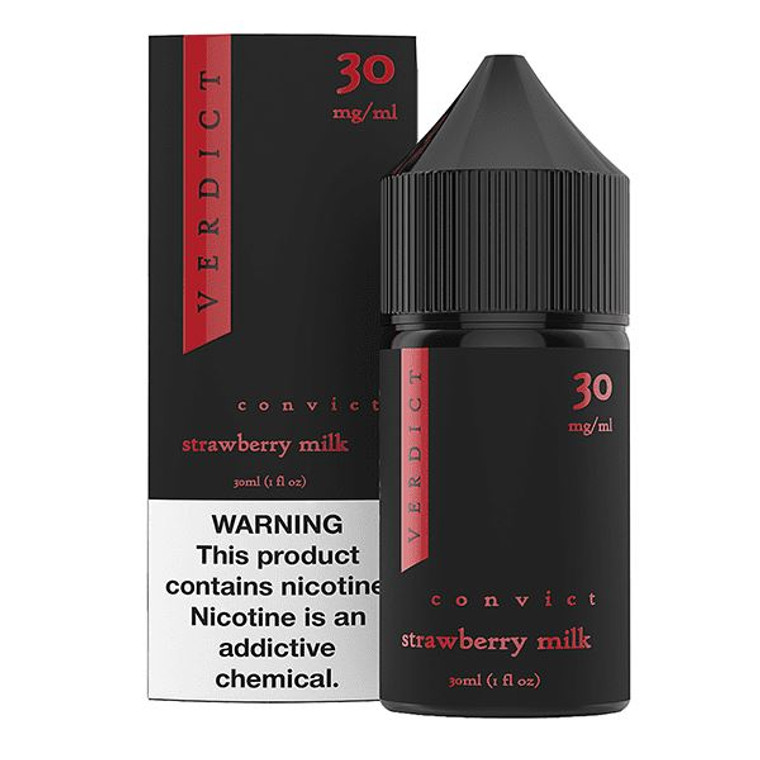 Convict - Strawberry Cream by Verdict Salt Series E-Liquid 30mL with Packaging