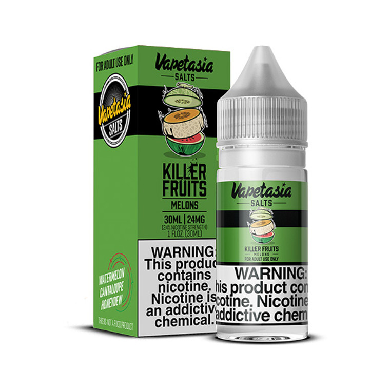 Killer Fruits Melons by Vapetasia Synthetic Salt 30mL with packaging