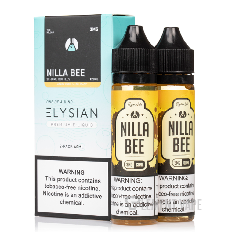 Nilla Bee by Elysian Nilas 120mL Series with packaging