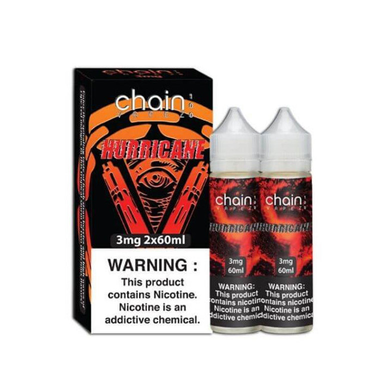 Hurricane  by Chain Vapez Series 120mL (2x60mL) with packaging