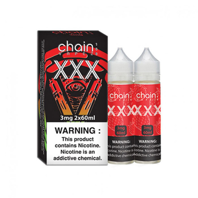 XXX by Chain Vapez Series 120mL (2x60mL) with packaging