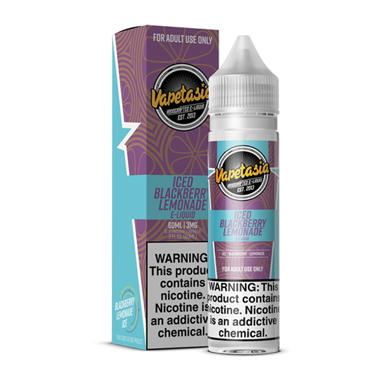 Iced Blackberry Lemonade by Vapetasia 60ml with packaging