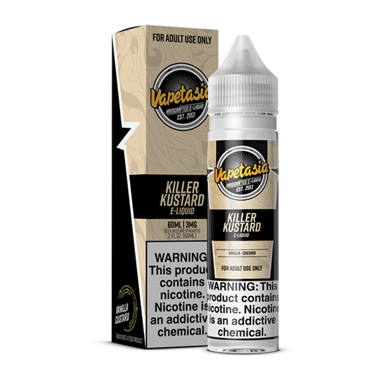 Killer Kustard by Vapetasia 60mL Series with packaging