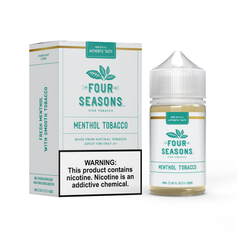 Menthol Tobacco by Four Seasons 60mL with packaging