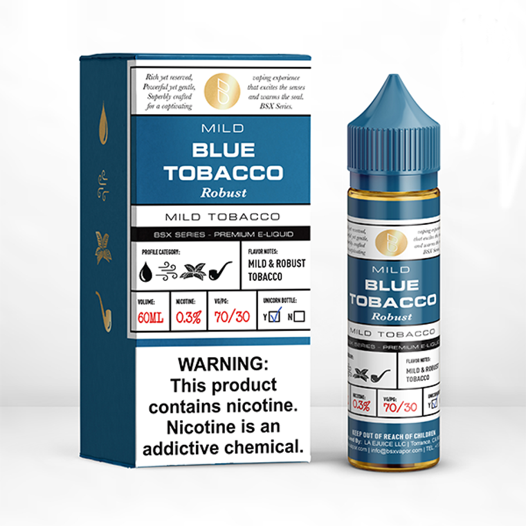 Mild Robust Blue Tobacco by BSX TFN 60ml with packaging