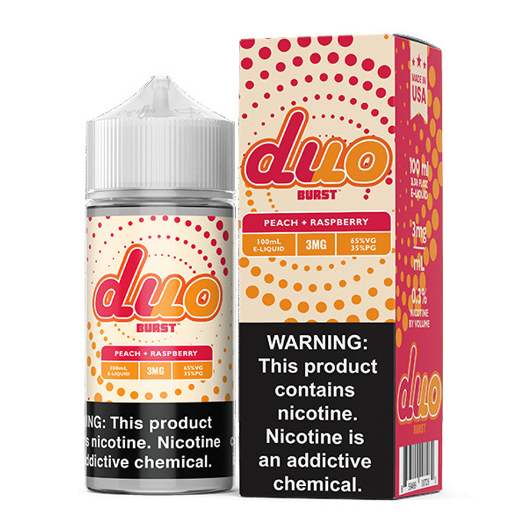 Peach Raspberry by Burst Duo Series 100ml with Packaging