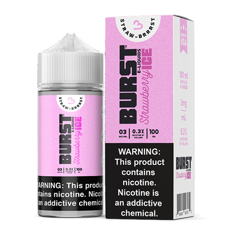 Strawberry Ice by Burst Series 100ml with Packaging