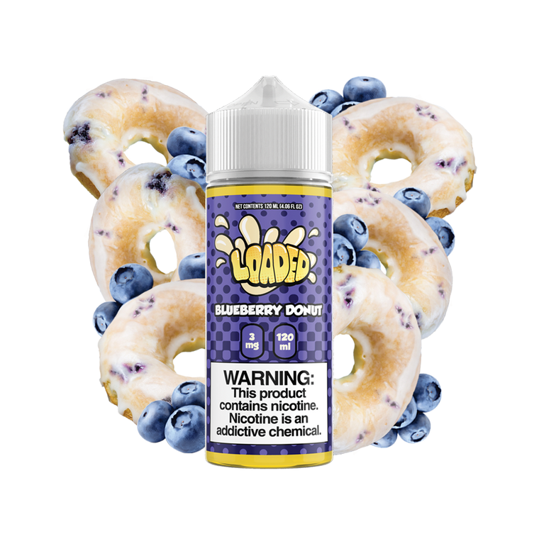 Blueberry Donut by Loaded Series | 120ml Bottle with background