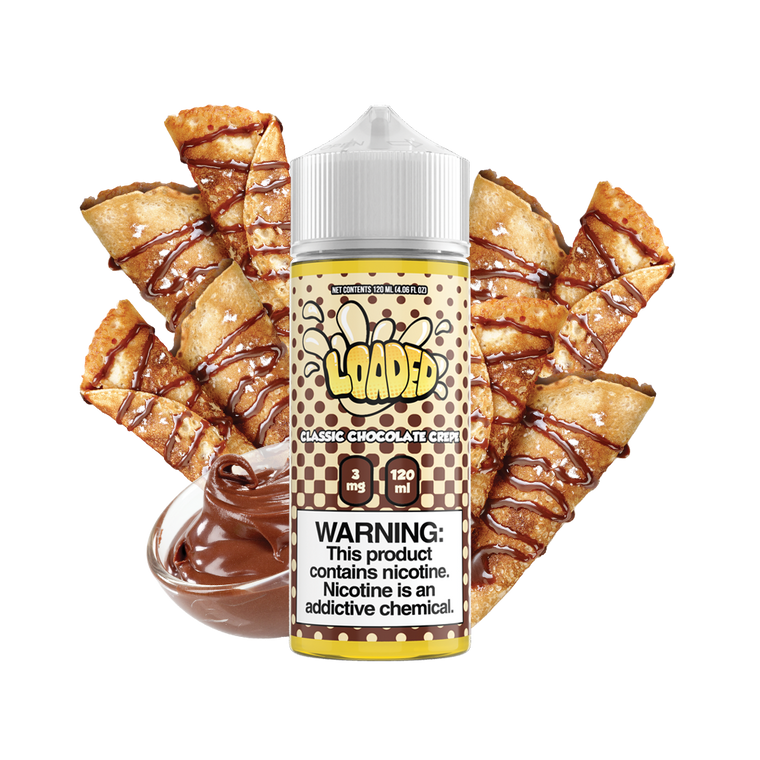 Classica Chocolate Crepe by Loaded Series | 120ml with background