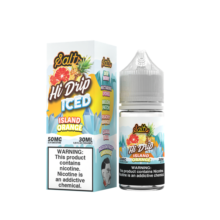 Island Orange Iced by Hi-Drip Salts Series 30mL with Packaging
- 50MG