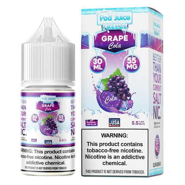 Grape Cola Freeze by Pod Juice TFN Salt 30mL with packaging