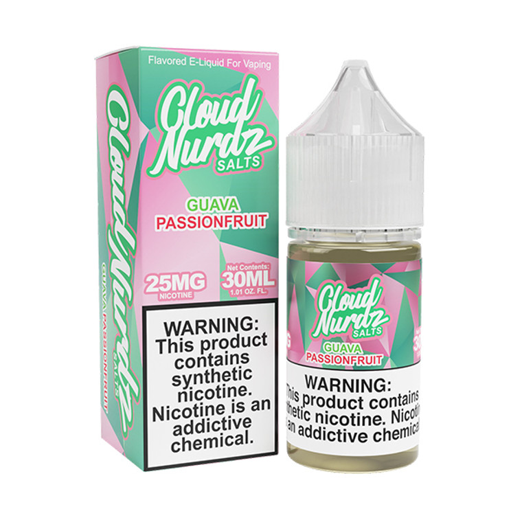 Guava Passionfruit (Pink Guava) By Cloud Nurdz TFN Salt Series 30mL with packaging