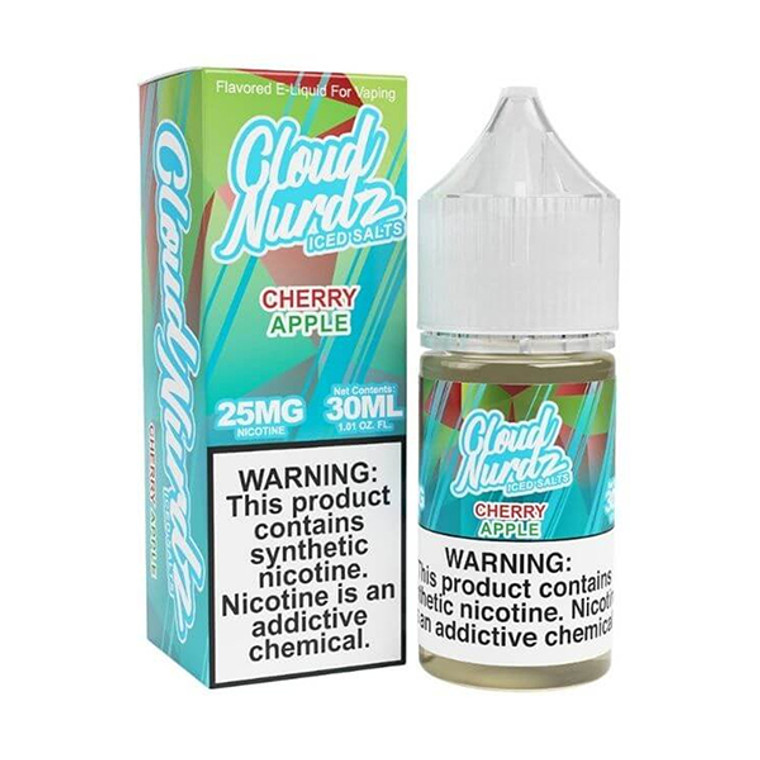 Cherry Apple Iced By Cloud Nurdz TFN Salt Series 30mL with packaging