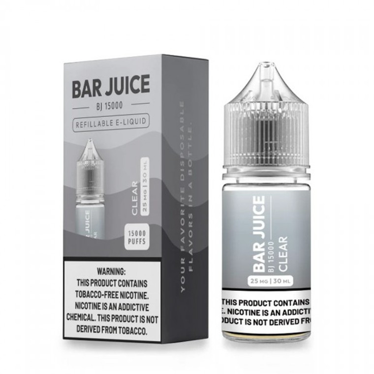 Clear by Bar Juice BJ15000 Salts 30mL with Packaging