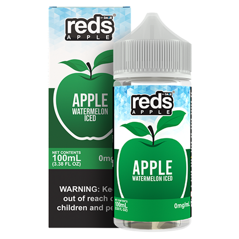 Watermelon Ice by 7Daze Reds 100mL Freebase with packaging