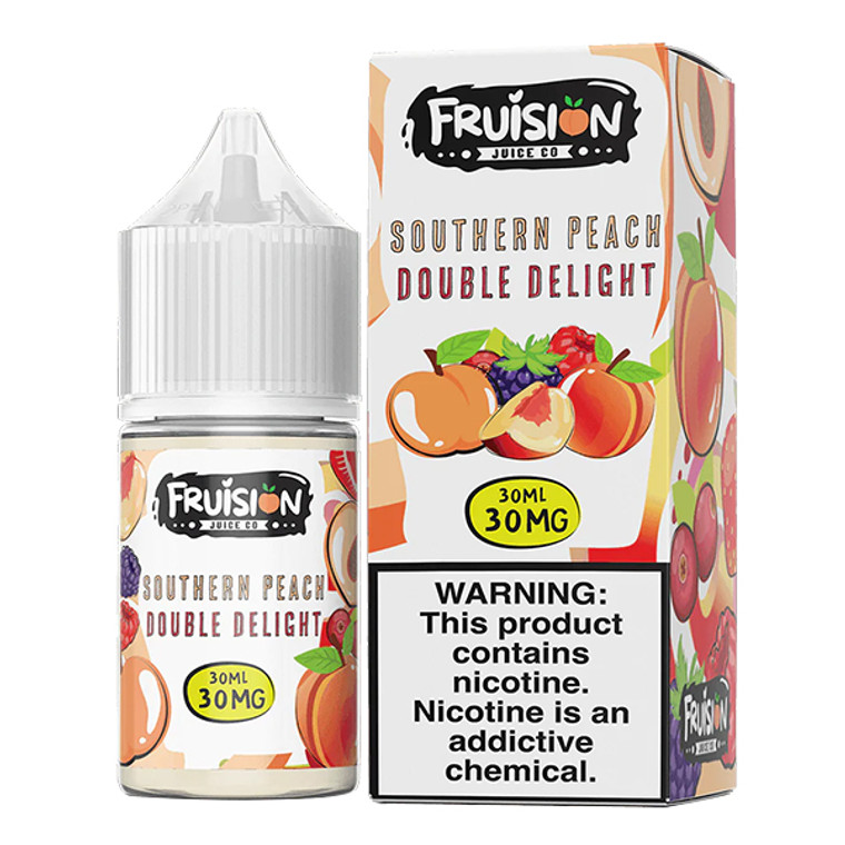 Southern Peach Double Delight  by Fruision E-Juice (30mL)(Salts) with packaging