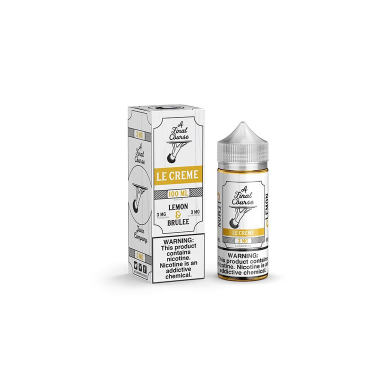 Le Crème by A Final Course E-Liquid 100mL Freebase with packaging