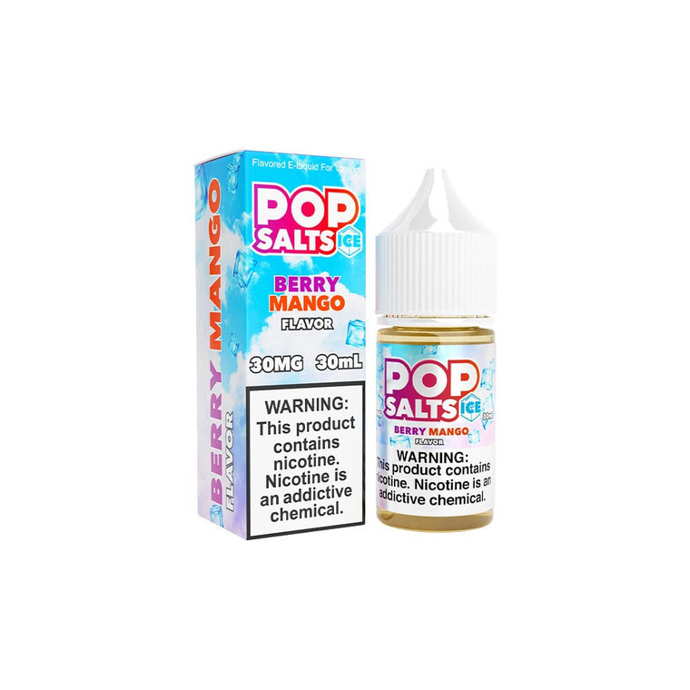 Berry Mango Ice by Pop Salts E-Liquid 30mL Salt Nic with packaging