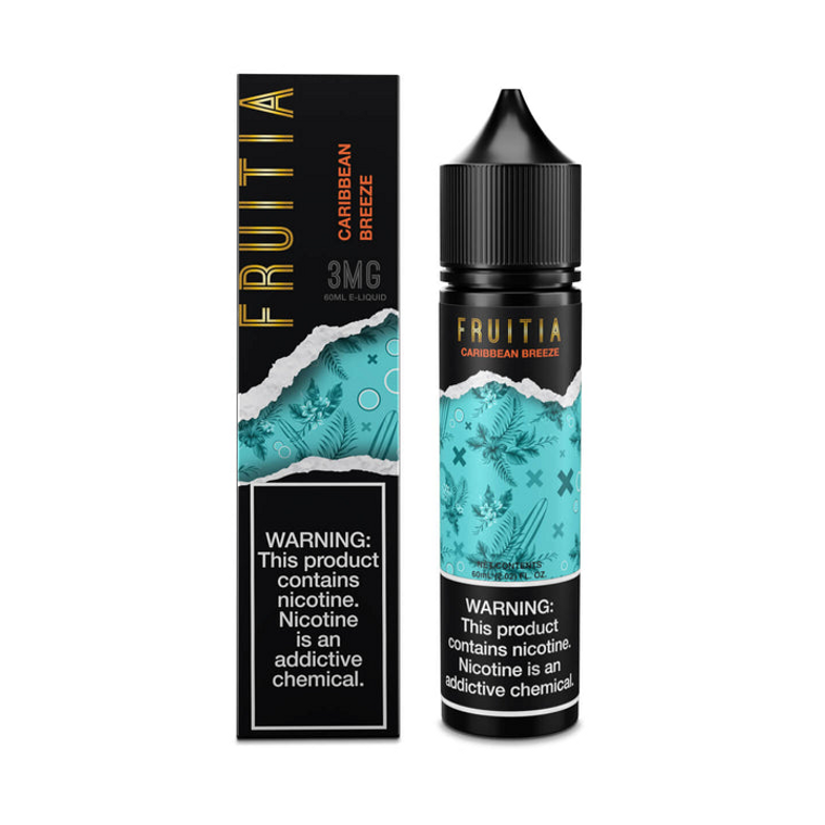 Caribbean Breeze FRUITIA by Fresh Farms E-Liquid 60mL (Freebase) with Packaging