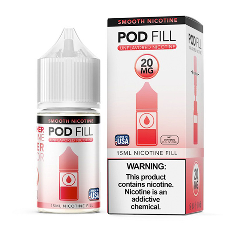 Pod Fill Unflavored Salt Nicotine Base 15mL 20mg