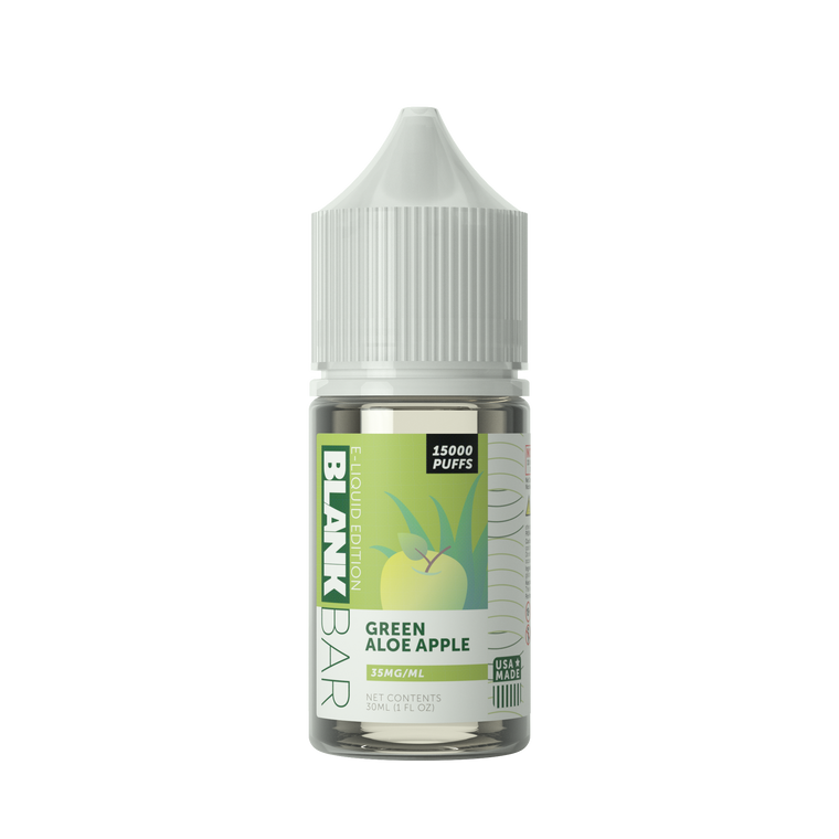 Green Aloe Apple | Blank Bar 15000 Puff Salt | 30mL bottle